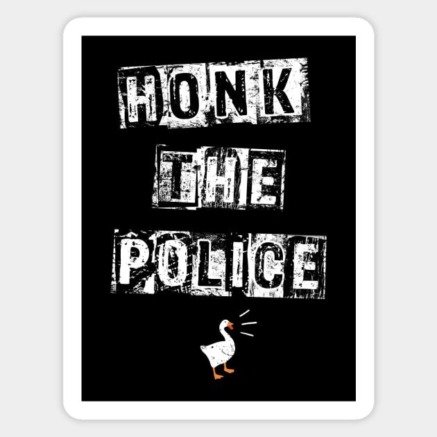 HONK THE POLICE Sticker by Skullpy